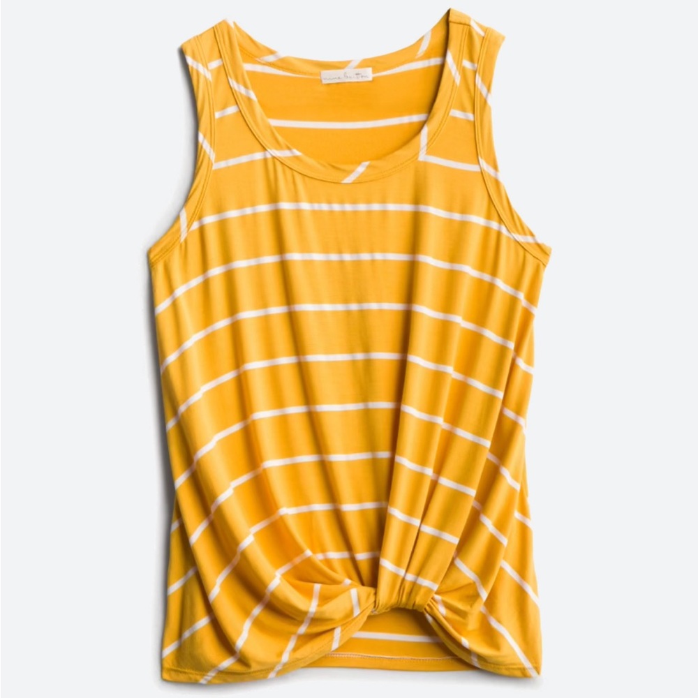 Nine Britton knot-front tank top, size Medium